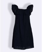Robe Mathilde en Coton marine