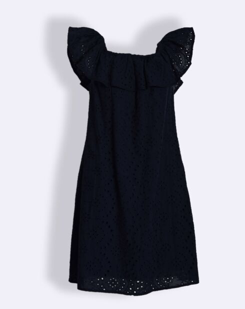 Robe Mathilde en Coton marine