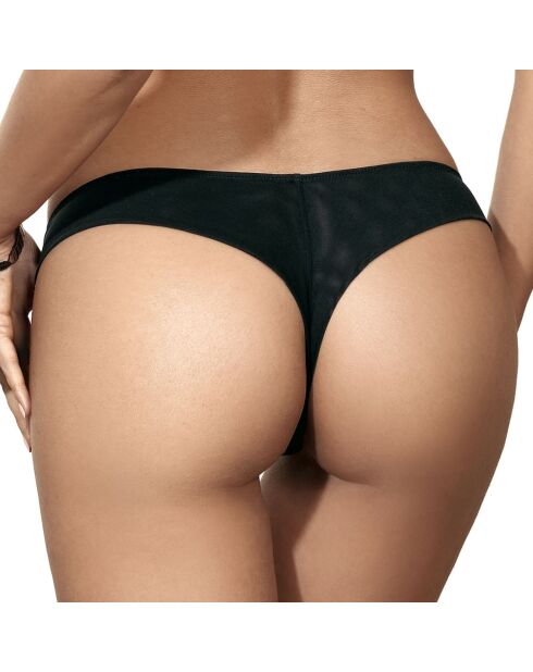 String Adelle satiné noir