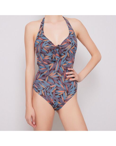 Maillot de Bain 1 pièce Plantas  marine