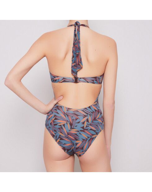 Maillot de Bain 1 pièce Plantas  marine