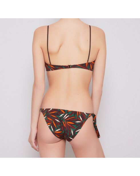 Maillot de bain Plantas 2 pièces vert/orange