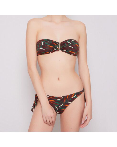 Maillot de bain Plantas 2 pièces vert/orange