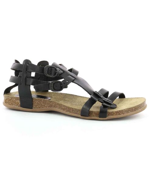 Sandales Femme en Cuir noires
