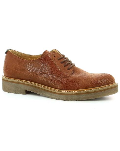 Derbies Femme en Cuir marron
