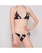 Maillot de bain 2 pièces triangles souples Danum marron/noir