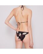 Maillot de bain 2 pièces triangles souples Danum marron/noir
