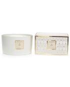 Bougie parfumée White Pearl Collection Jasmin - 3 mèches 40h