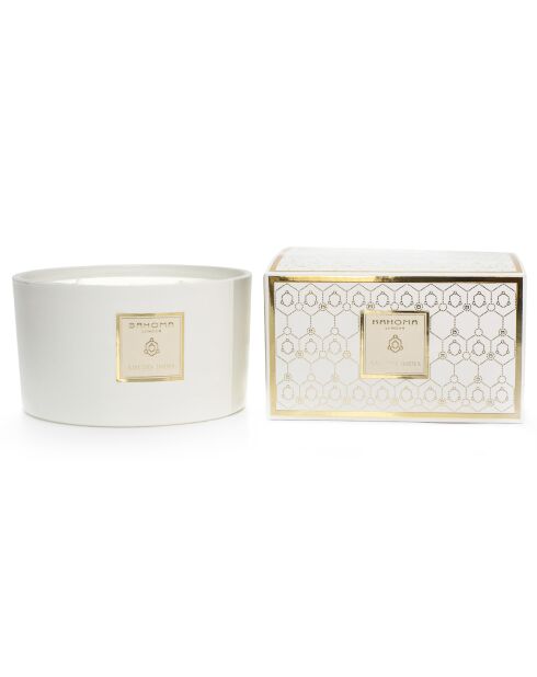 Bougie parfumée White Pearl Collection Âme des Indes - 3 mèches 40h