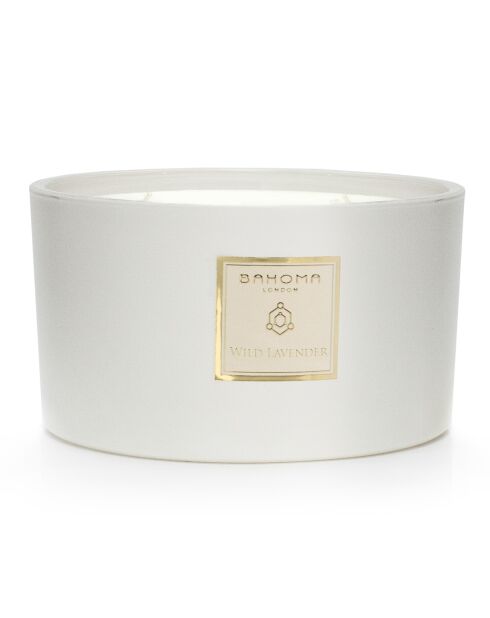 Bougie parfumée White Pearl Collection Lavande sauvage - 3 mèches 40h