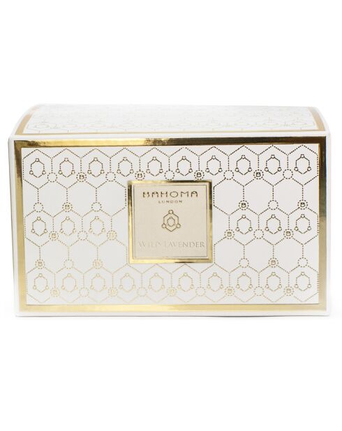 Bougie parfumée White Pearl Collection Lavande sauvage - 3 mèches 40h