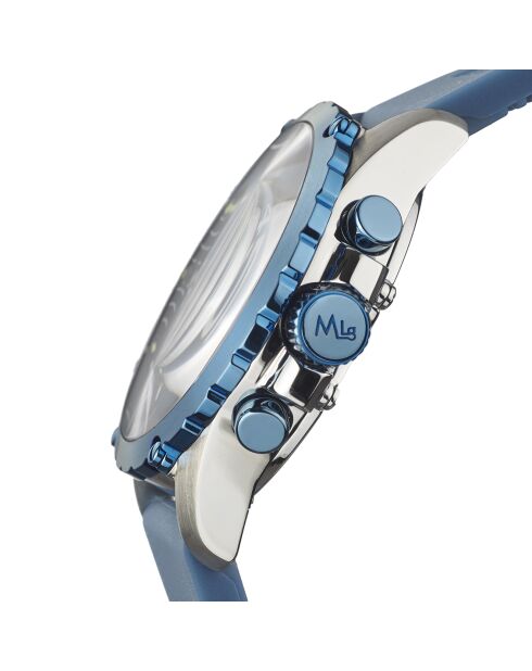 Montre Homme en Silicone bleue