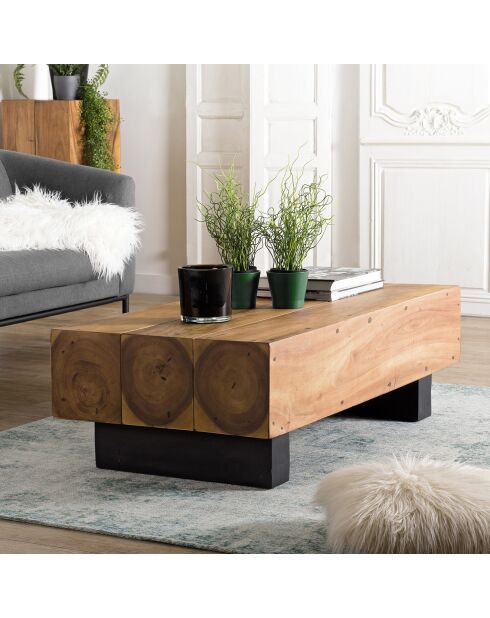 Table basse Suzy bois - 120x60x36 cm