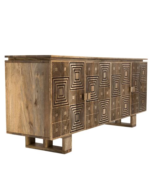 Buffet en Manguier Irene bois - 177x45x75 cm