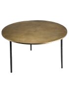 Table basse ronde Jonas dorée - D.80xH.45 cm