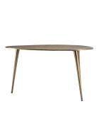 Table basse goutte d'eau Jonas dorée - 85x56x48 cm