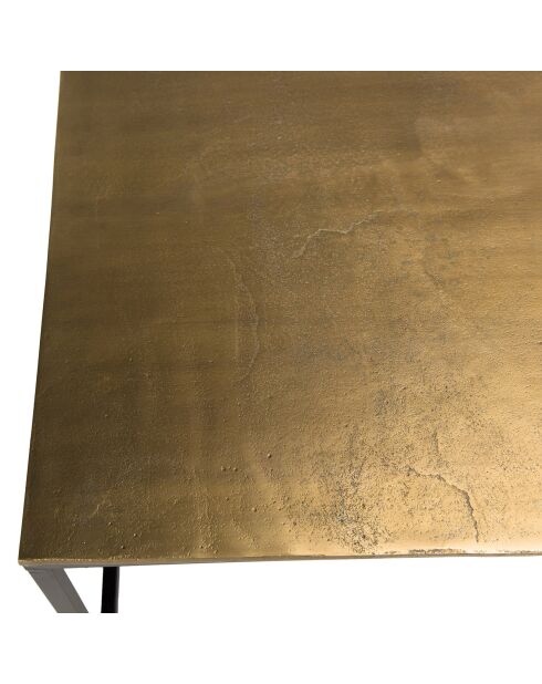 Table basse rectangulaire Jonas dorée - 56x98.5x41.5 cm