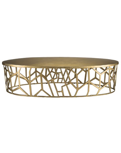 Jonas ovaler Couchtisch Gold - 150x60x40 cm