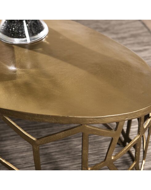 Jonas ovaler Couchtisch Gold - 150x60x40 cm