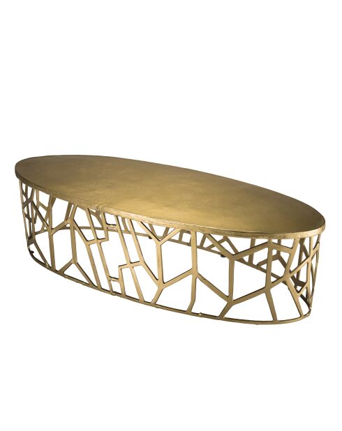 Jonas ovaler Couchtisch Gold - 150x60x40 cm