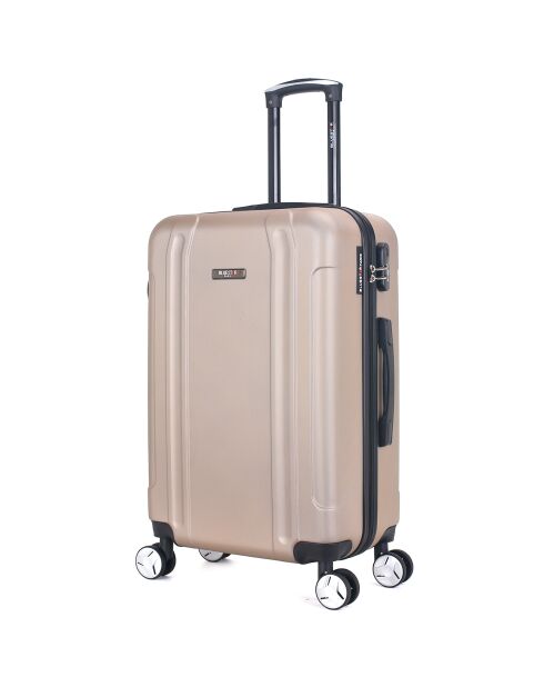 3 Baltimore 55/65/75 cm gouden koffers met 4 wielen