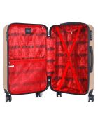 3 goldene Allradkoffer Baltimore 55/65/75 cm