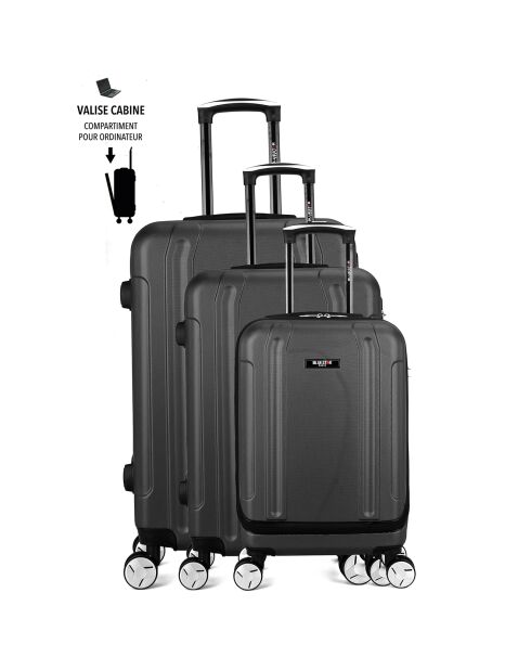 Valise Cabine 4 roues Baltimore 55 cm noir