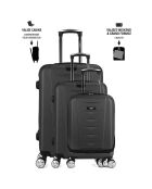 Valise Moyen Séjour 4 roues Ajaccio 65 cm noir