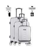 Valise Moyen Séjour 4 roues Ajaccio 65 cm gris