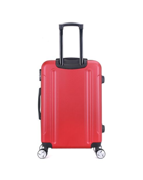 Ajaccio 75 cm rode koffer met 4 wielen en lang verblijf