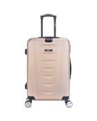 Mittelgroßer Reisekoffer Ajaccio mit 4 Rädern, 65 cm, goldfarben