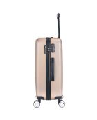Mittelgroßer Reisekoffer Ajaccio mit 4 Rädern, 65 cm, goldfarben