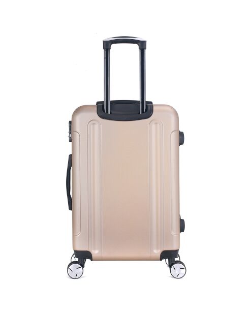 Ajaccio Medium Stay koffer met 4 wielen 65 cm goud