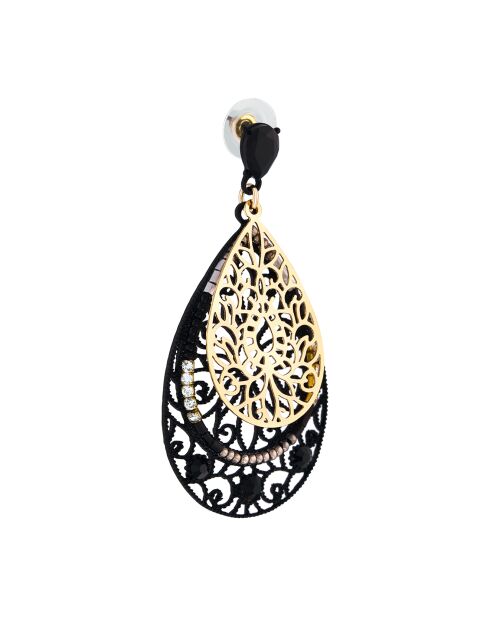 Boucles d'oreilles Garandia noires