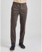 Pantalon chino strecth marron