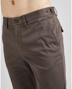 Pantalon chino strecth marron