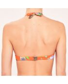 Haut de maillot de bain Triangle à coques orange