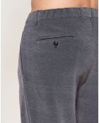 Pantalon coupe droite piqué gris