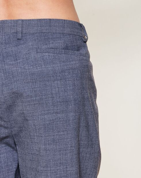 Pantalon habillé coupe droite en Laine mélangée gris