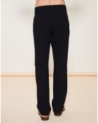 Pantalon Laine mélangée détail relief noir