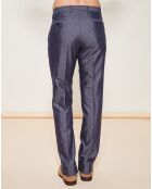 Pantalon habillé en Laine mélangée  gris chiné