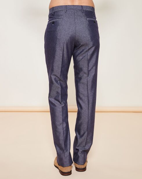 Pantalon habillé en Laine mélangée  gris chiné