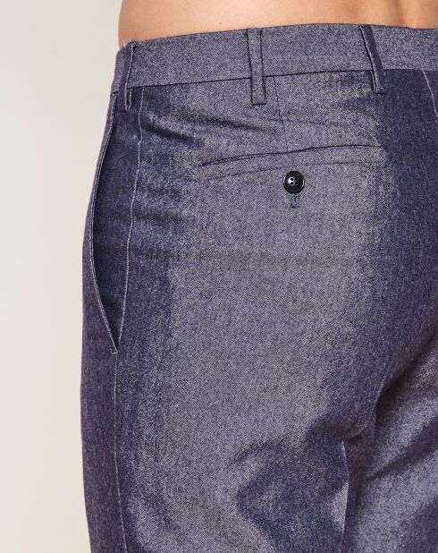 Pantalon habillé en Laine mélangée  gris chiné