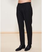 Pantalon coupe slim habillé noir