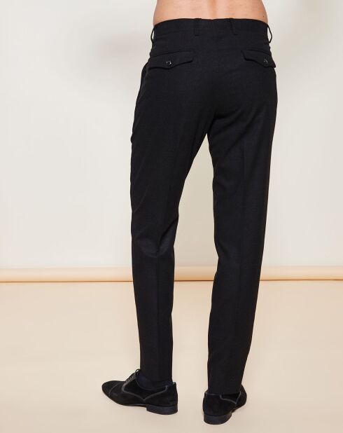 Pantalon coupe slim habillé noir