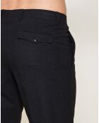 Pantalon coupe slim habillé noir