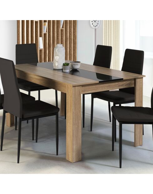 Table à manger Gloria bois - 140x90x75 cm