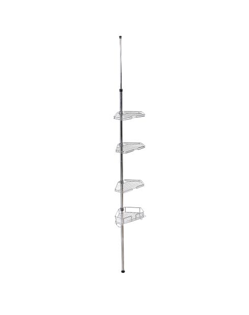Étagère de douche extensible grise - 28.5x19 cm