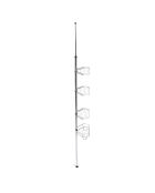 Étagère de douche extensible grise - 28.5x19 cm