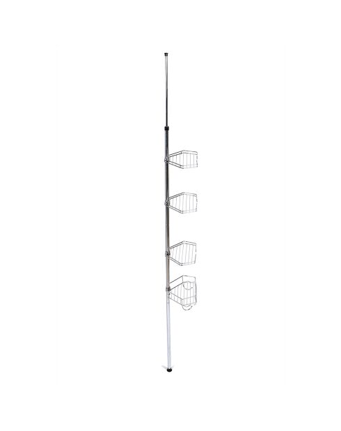 Étagère de douche extensible grise - 28.5x19 cm